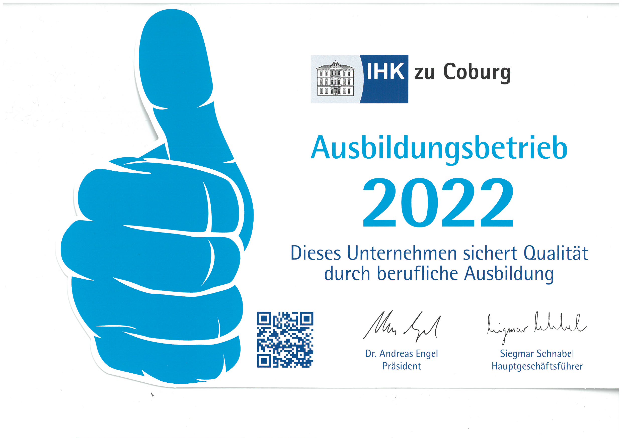 Ausbildungsbetrieb 2022